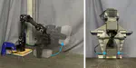 Learning Object Properties Using Robot Proprioception via Differentiable Robot-Object Interaction